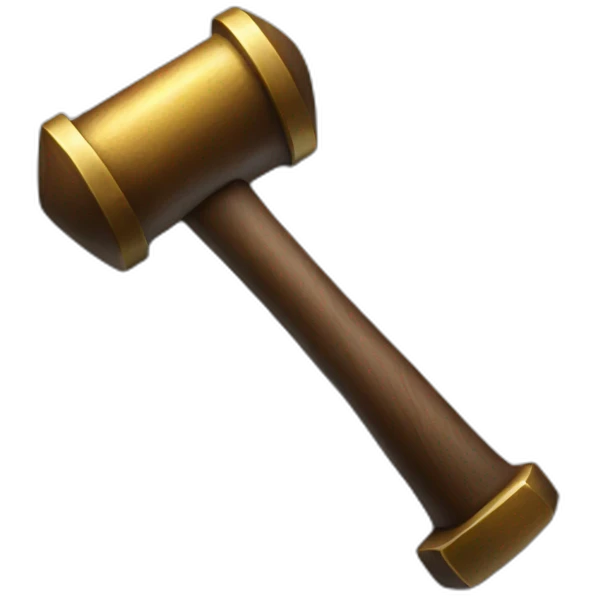 Judgement hammer emoji