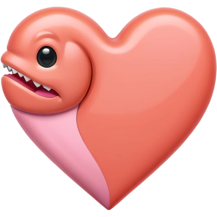 Coração salmão  emoji