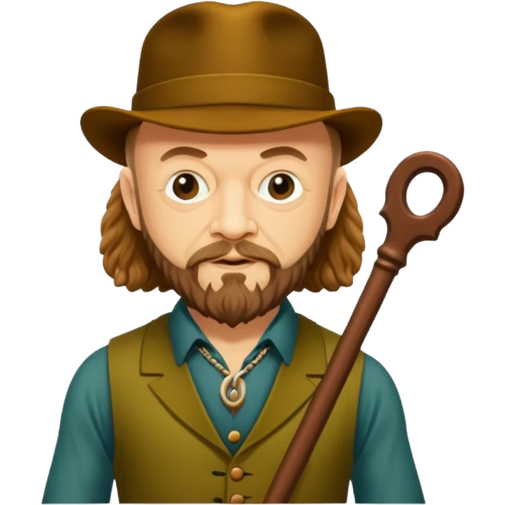Jethro Tull (Band): A legendary British progressive rock band led by Ian Anderson, named after the 18th-century agriculturist. emoji