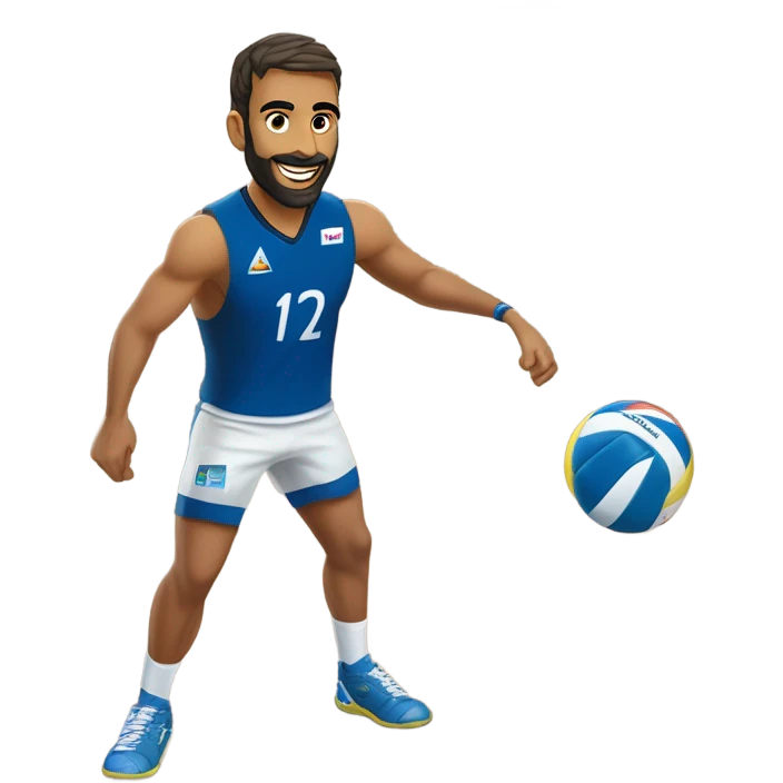 Earvin Ngapeth un joueur de volleyball emoji