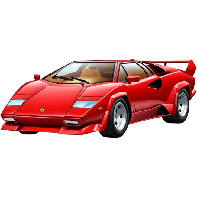 red Lamborghini Countach emoji