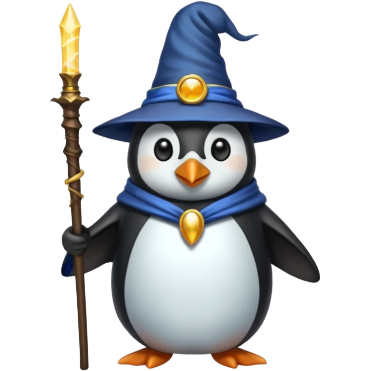 Penguin Wizard emoji