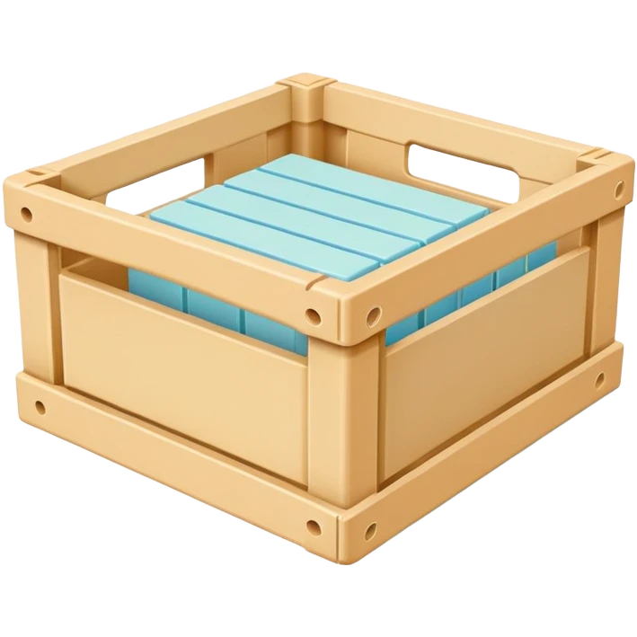 plastic pastel crate from scandinavian brand hay emoji