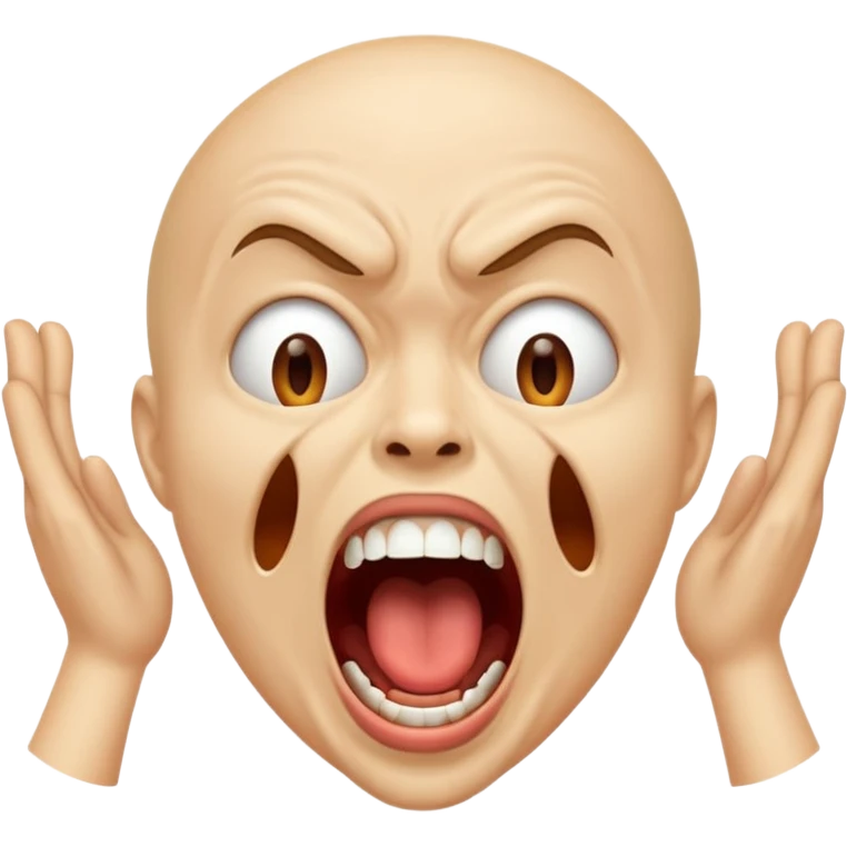 Chiche screaming emoji