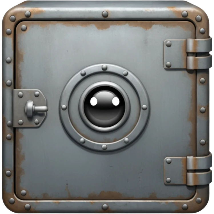a vault with newspaper articles peeping out from inside the vault. emoji
