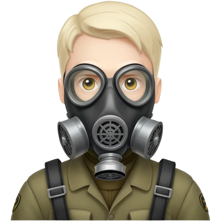 Gas mask German man emoji