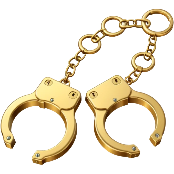 Golden hand cuffs emoji