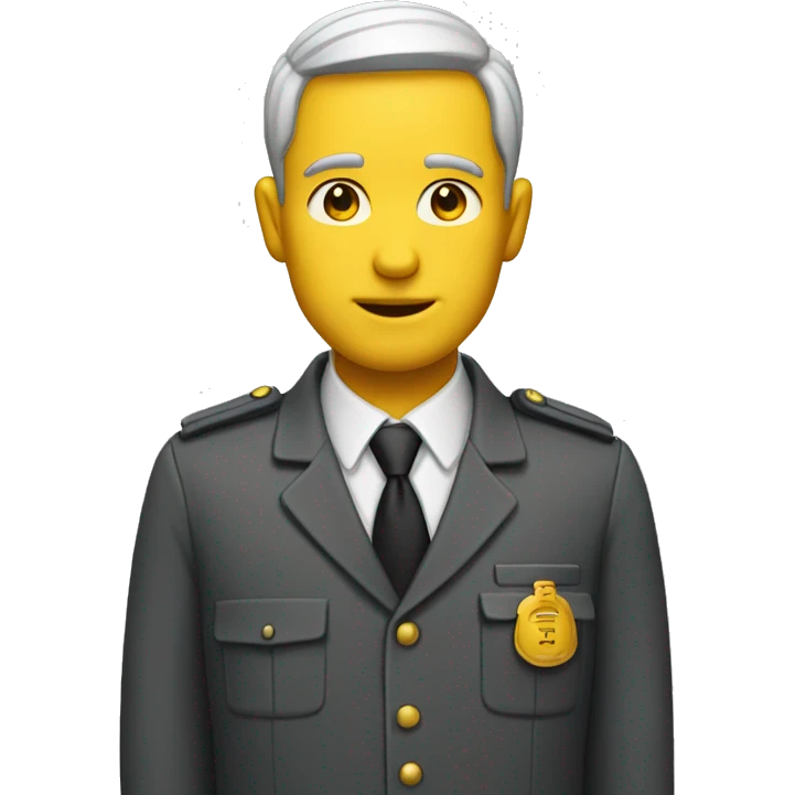 civil servant man yellow skin  emoji