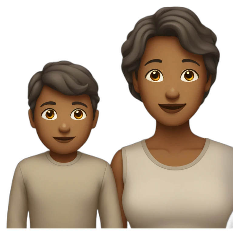 une maman qui gronde son fils emoji