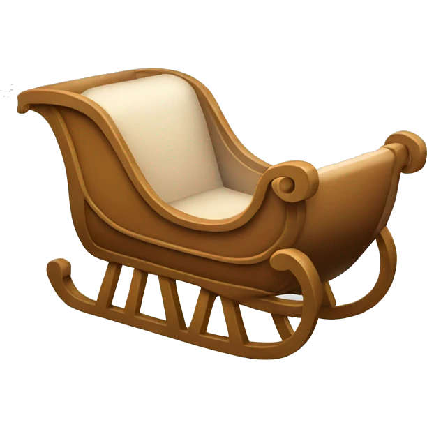 Light brown sleigh emoji
