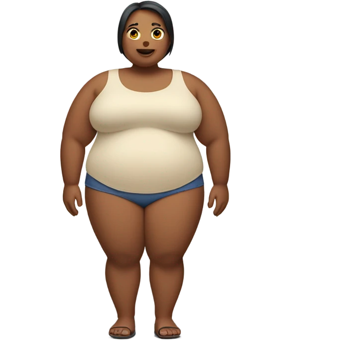 Fat person emoji