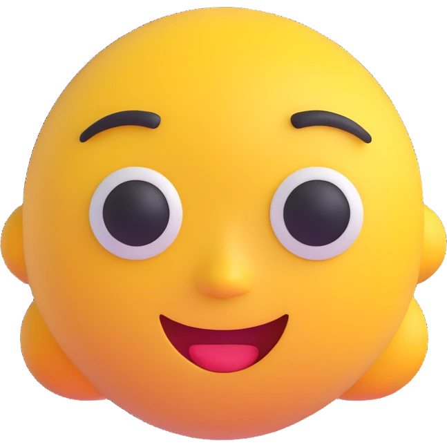 side eye 3D emoji style emoji