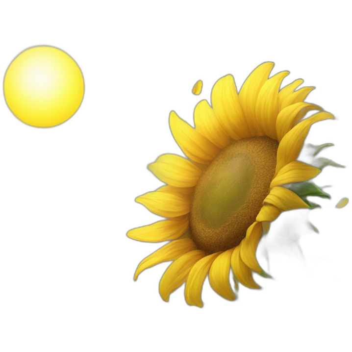 sunflower and shine emoji
