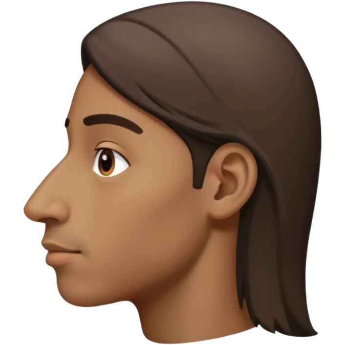 big nose, side view emoji