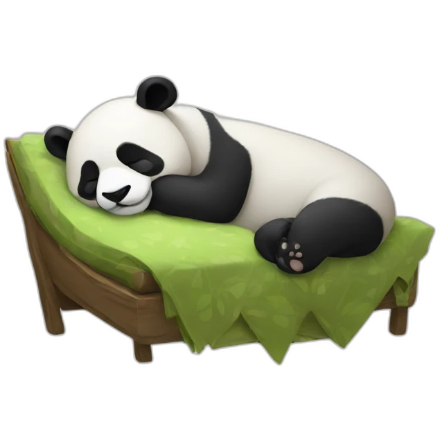 Sleeping panda emoji