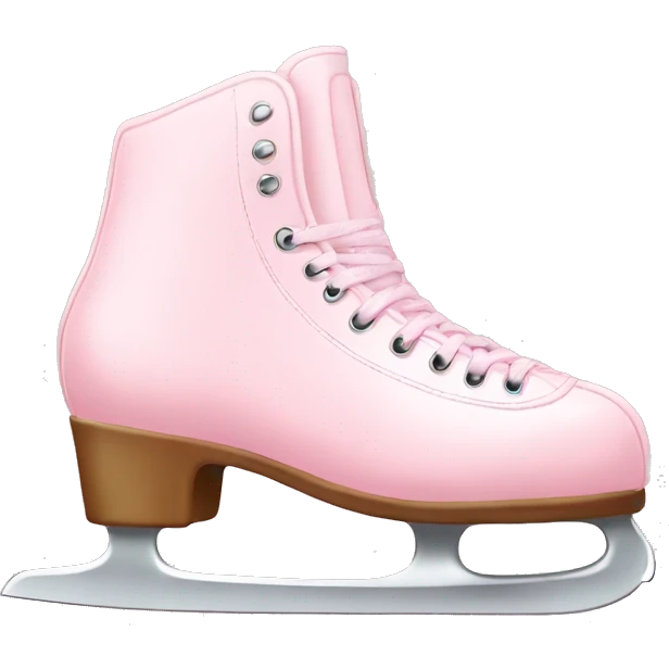 pastel pink ice skates emoji