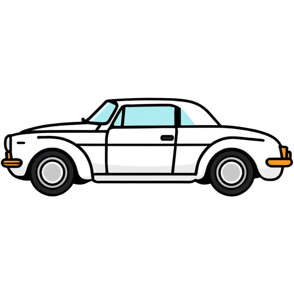 Auto in schwarz  emoji