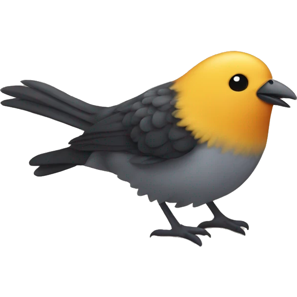 Bird with dirby emoji