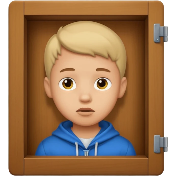 Chico en un confesionario  emoji