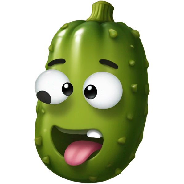 pickle with a face  emoji