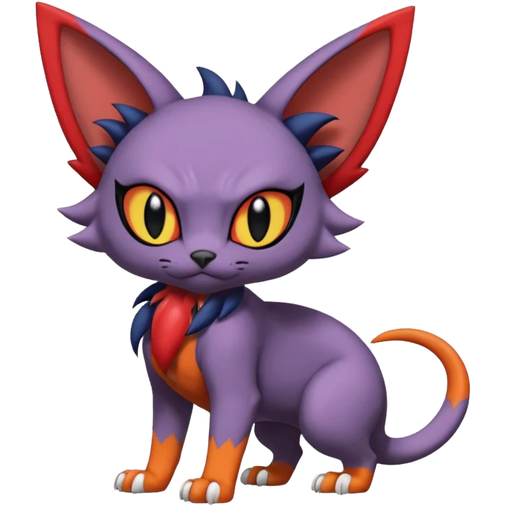 Noibat-Sphynx-Nargacuga-Litten-Torracat-fusion-Fakemon-Pokémon-creature  emoji