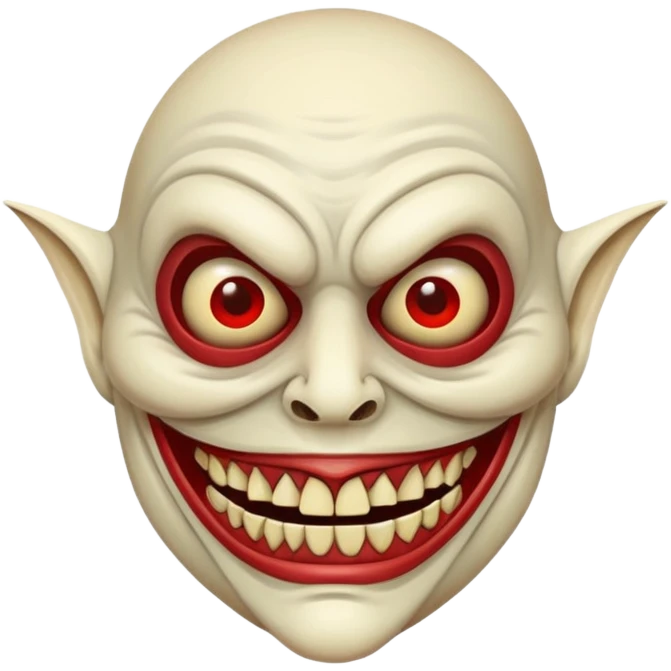 Scary Halloween mask emoji