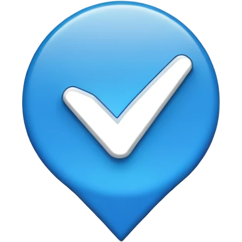 Blue tick emoji