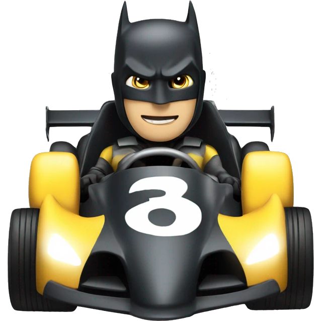 batman in a racing car emoji