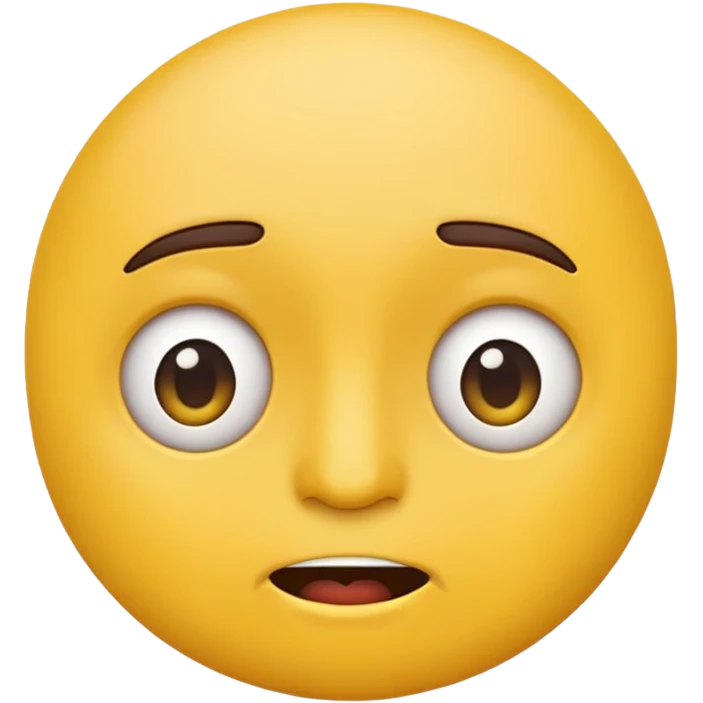 Sarcastic emoji, based on ios-like emoju rouded face style emoji