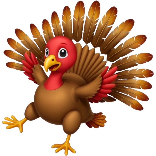 Turkey skydiving  emoji