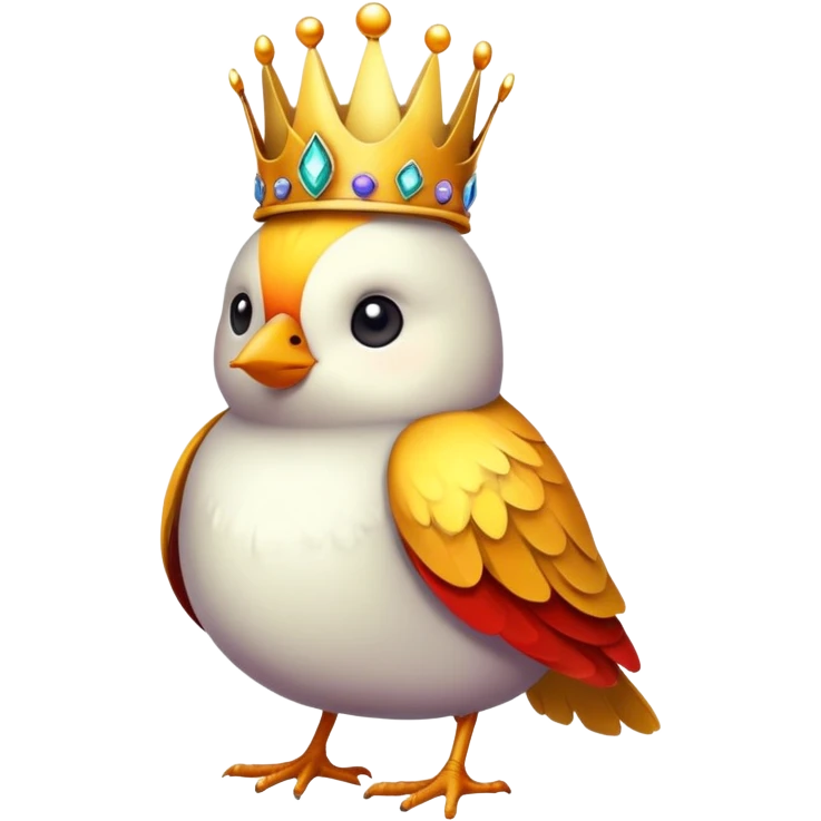 Bird with a crown emoji