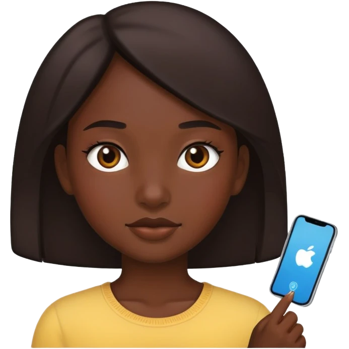 Girl dark emoji