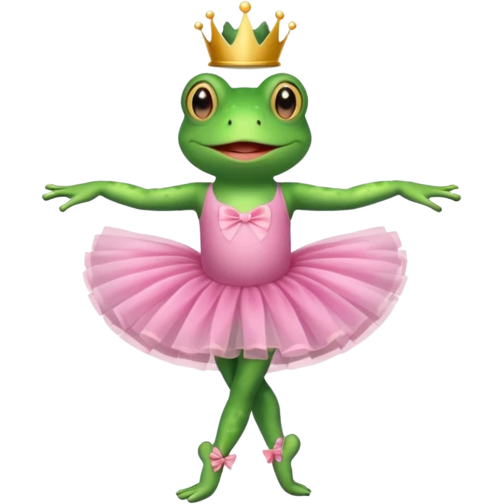 Frog ballet is emoji