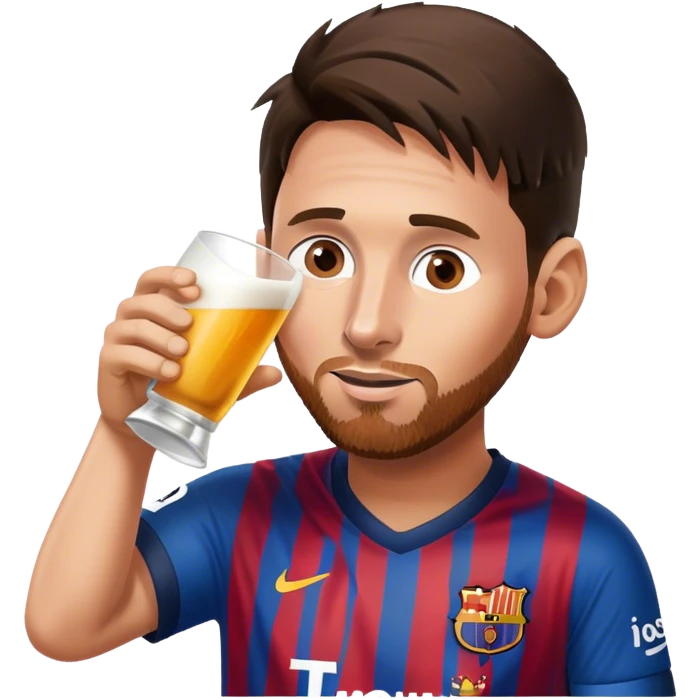 Messi drinking terere emoji