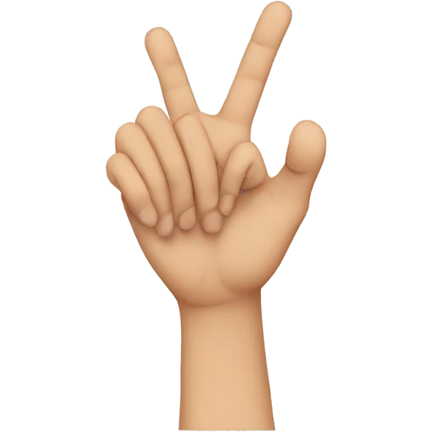 hand making L shape with fingers emoji