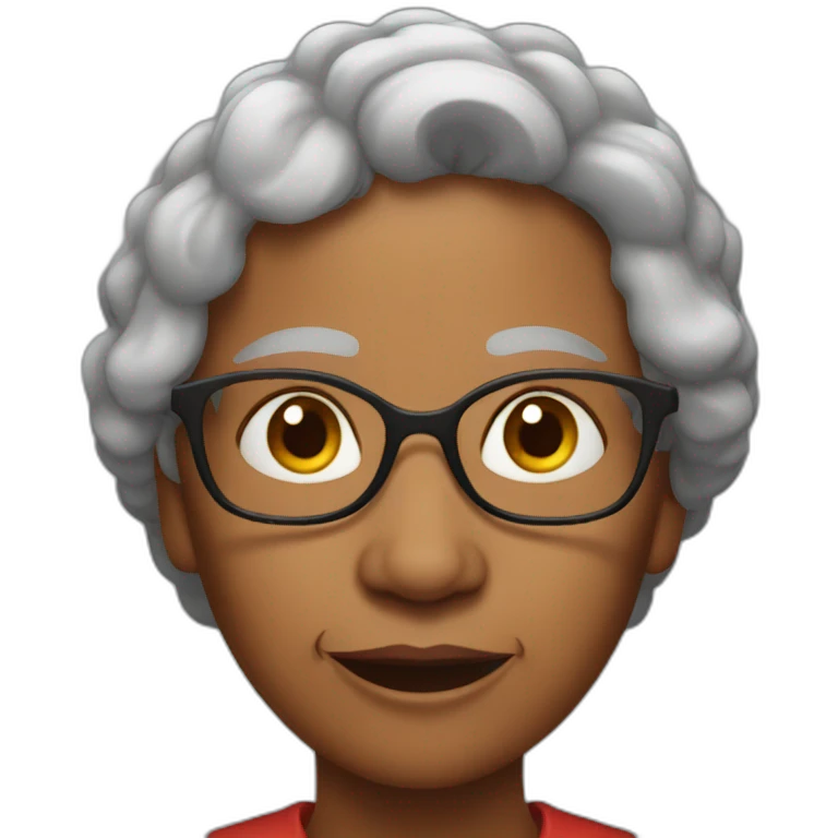 red grandmother emoji