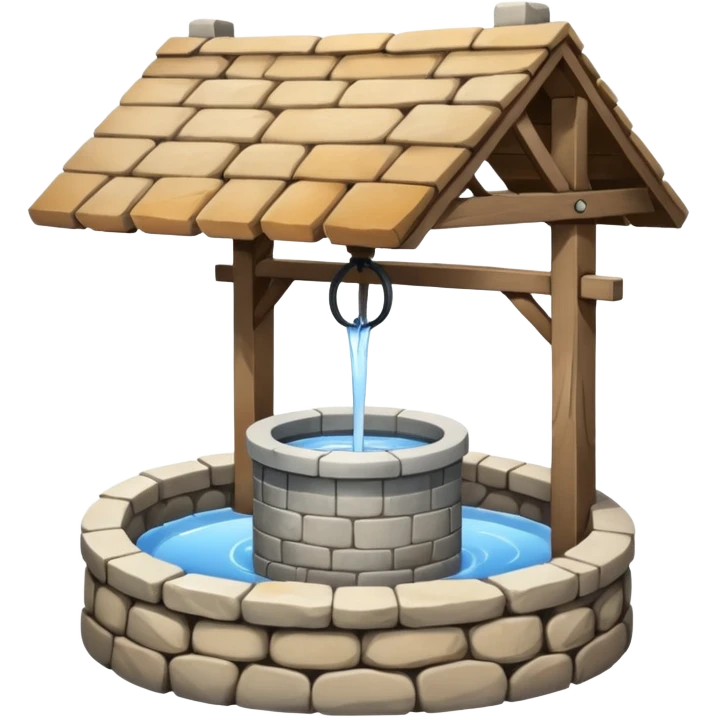 a water well - simple, no roof emoji