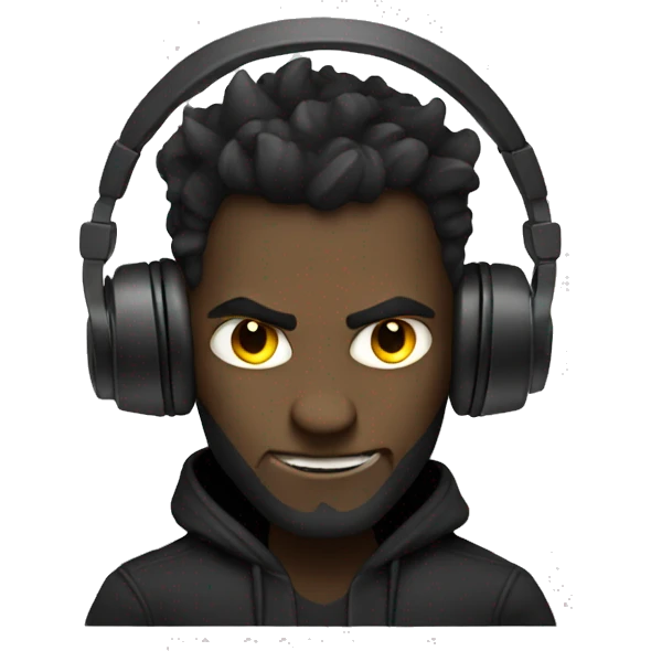 a demon DJ emoji