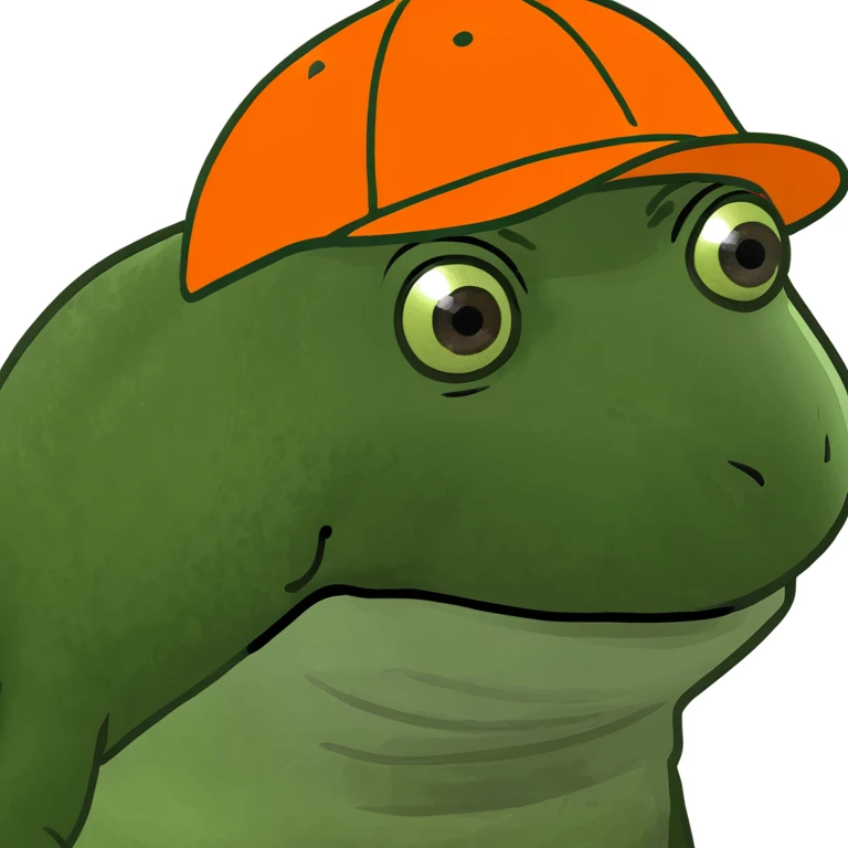 bufo with orange cap emoji