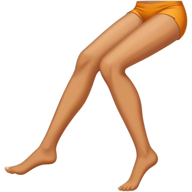 smiling leg emoji