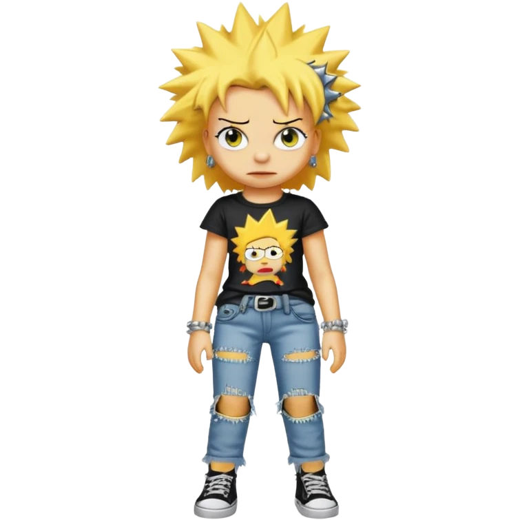 Lisa Simpsons qui est une punk emoji
