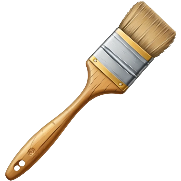 create an old art paintbrush with scretches on it emoji