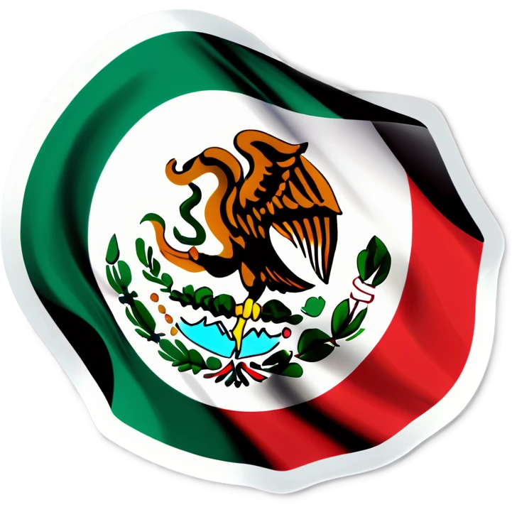 Mexican flag with chola  emoji