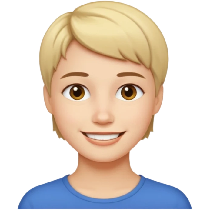 A smile with jawline emoji