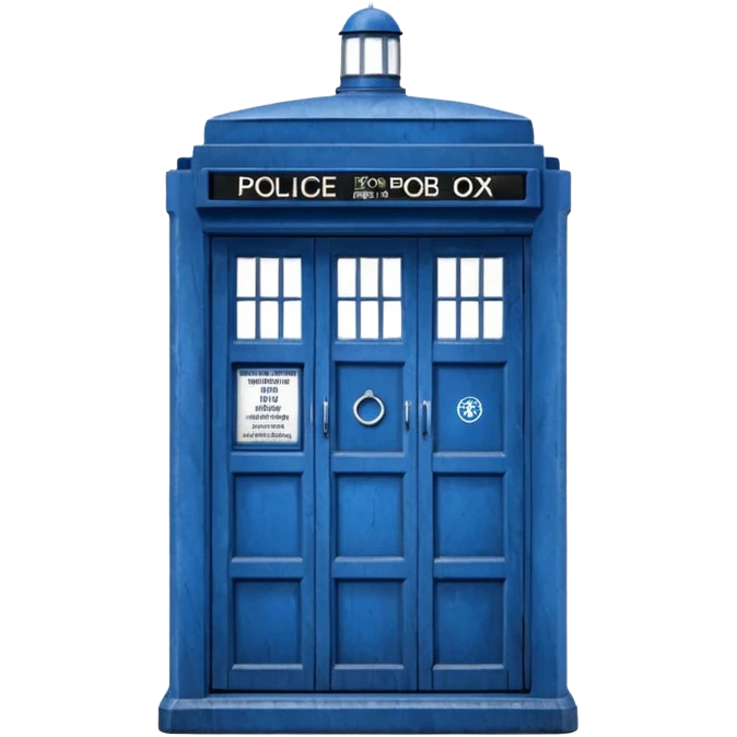 blue Police box emoji
