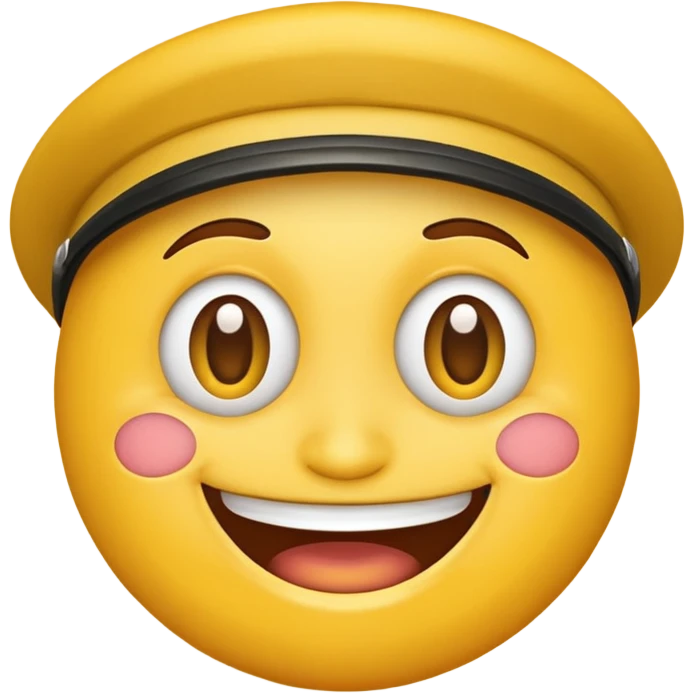 Happy face army emoji