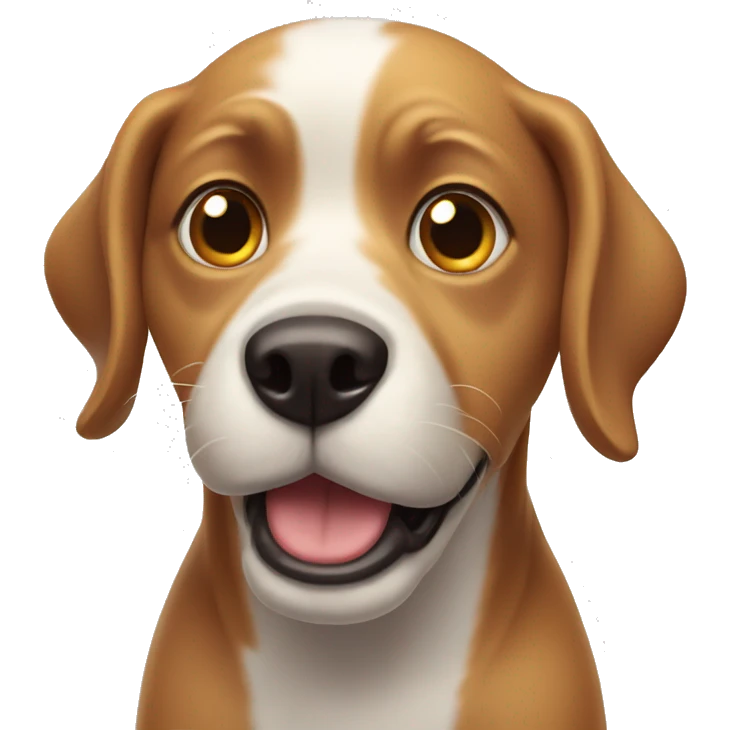 Dog with surprise face  emoji