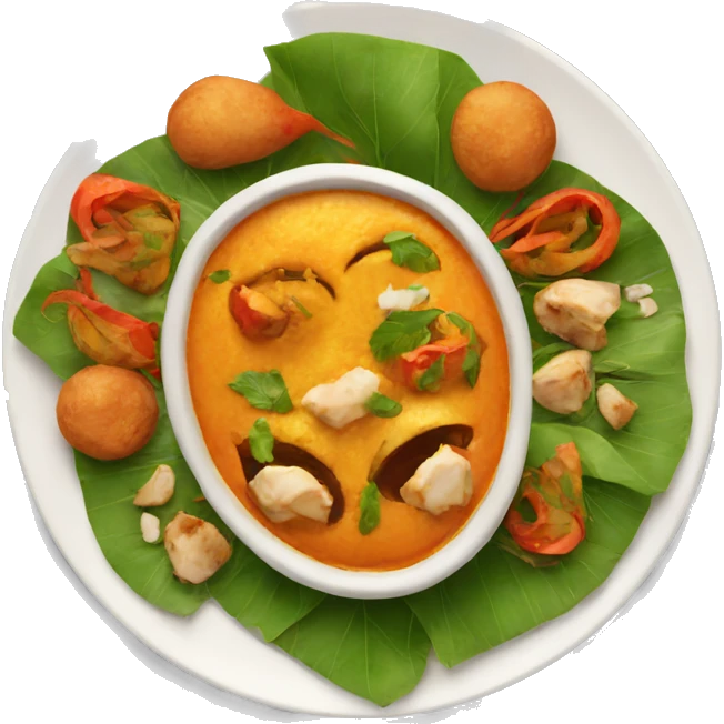 INDIAN FOOD ON A PLATE emoji