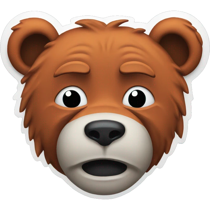 Crying Chicago Bears mascot emoji
