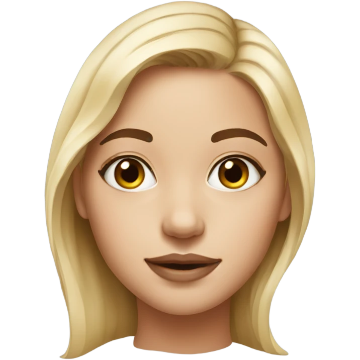 realistic portrait of girl skincare emoji